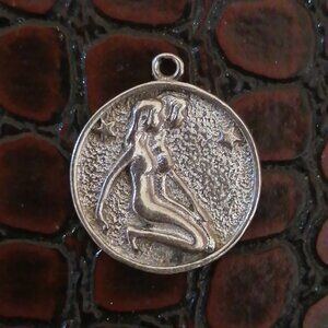 Vintage Sterling Silver Gemini Horoscope Charm
